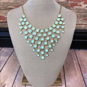 Mint necklace and earring set